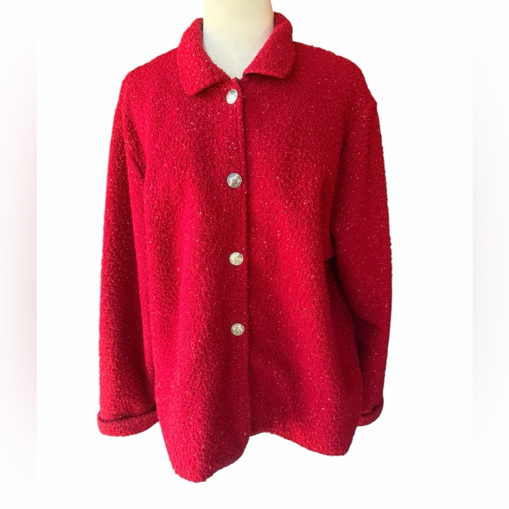 1980s Jackeroos Napped Wool/Cotton Blend Buffalo Nickel Button Closure Blazer-St